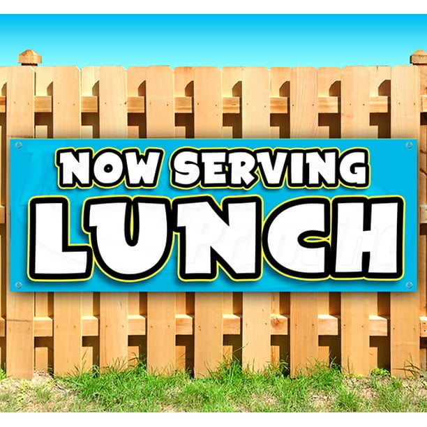 6 Lunch 13 oz Heavy Duty Vinyl Banner with Grommets 6 Lunch 13 oz Heavy Duty Vinyl Banner with Grommets